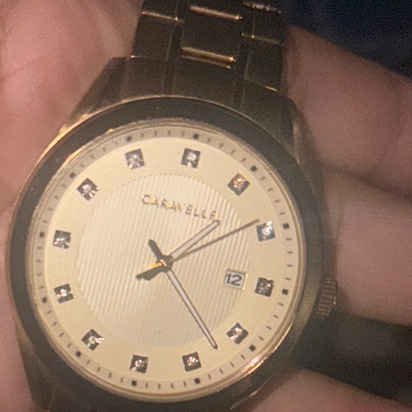 Caravelle by Bulova Mens Gold-Tone Watch - Picture 2 of 2